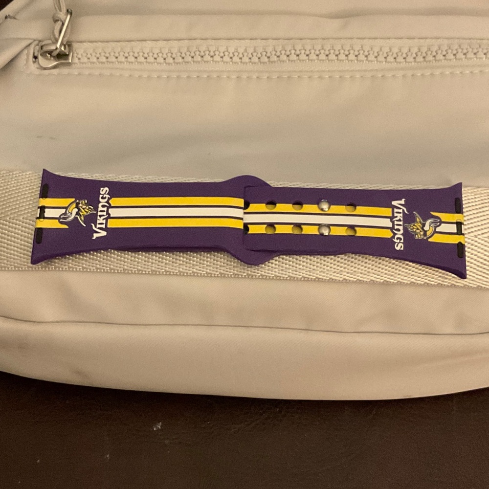 Minnesota Vikings Purple & Gold Silicone Watch Band